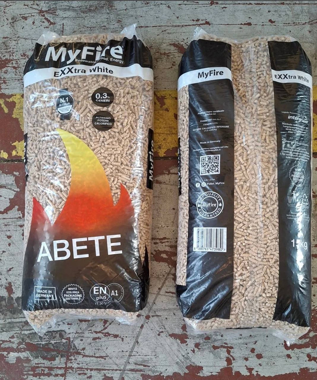 Bancale pellet MyFire EXXtra White in magazzino