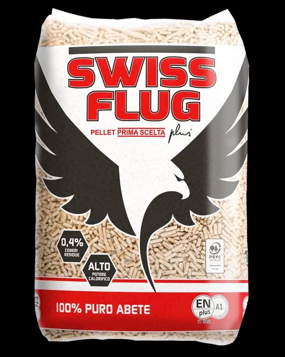 Pellet Swiss Flug ENplus A1 72 sacchi da 15 kg in abete